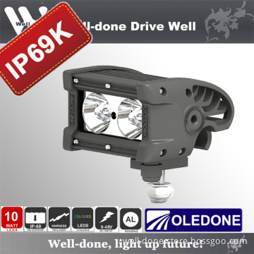IP69k 20W 5'' PC Lens 6000k Aluminum Deutsch CREE LED Light Bar